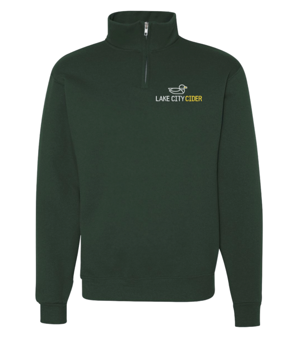Lake Cit Cider 1/4 Zip Forest Green Sweatshirt