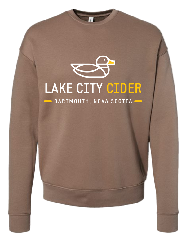 Lake City Cider Vintage Brown Crew Neck Sweater